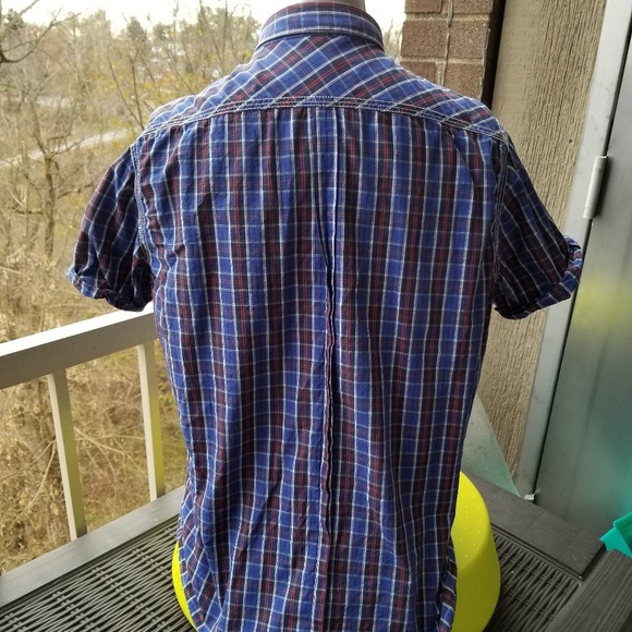 Ben Sherman Plaid Buttondown Short Sleeve - Picture 2 of 8